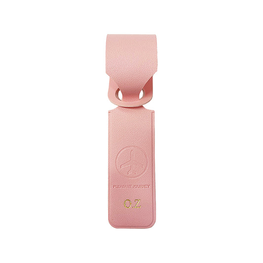 Personalised Leather Luggage Tag - Pink